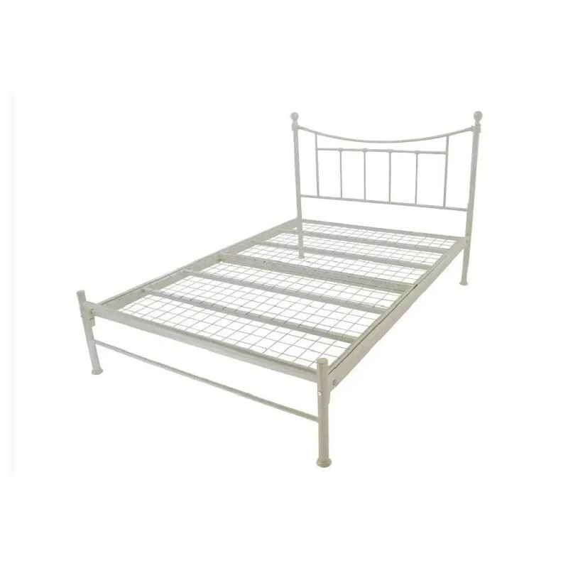 Bristol Metal Bed Frame Ivory without mattress