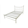 Bristol Metal Bed Frame Ivory without mattress