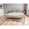 Buster Metal Bed Frame White double