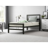 Eaton Metal Bed Frame Black single bedroom view