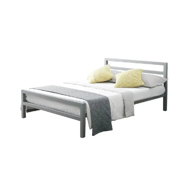 Eaton Metal Bed Frame Grey small double