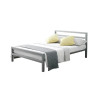 Eaton Metal Bed Frame Grey small double