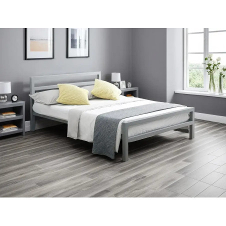 Eaton Metal Bed Frame Grey