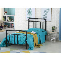 Pippa Metal Bed Frame Black single