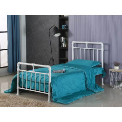 Pippa Metal Bed Frame White single