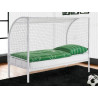 Soccer Goal Single Metal Bed Frame White
