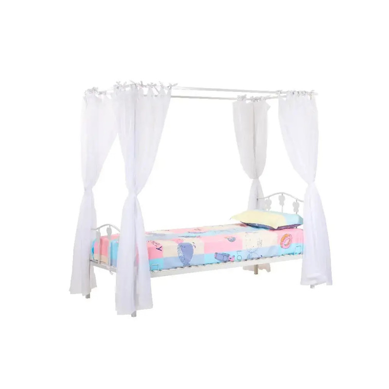 No Bolt Lyndsey 4 Poster Metal Bed Single front