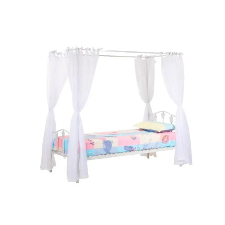No Bolt Lyndsey 4 Poster Metal Bed Single front