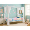 No Bolt Lyndsey 4 Poster Metal Bed Single