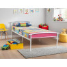 Kieran Single Metal Bed Frame White