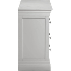 Bordeaux 3 Plus 2 Drawer Chest Pebble Grey Fully Assembled - Home Divine