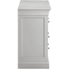 Bordeaux 3 Plus 2 Drawer Chest Pebble Grey Fully Assembled - Home Divine
