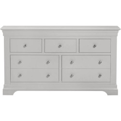 Bordeaux 3 Plus 2 Drawer Chest Pebble Grey Fully Assembled - Home Divine