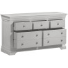 Bordeaux 3 Plus 2 Drawer Chest Pebble Grey Fully Assembled - Home Divine