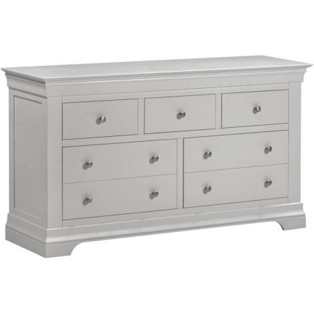 Bordeaux 3 Plus 2 Drawer Chest Pebble Grey Fully Assembled - Home Divine