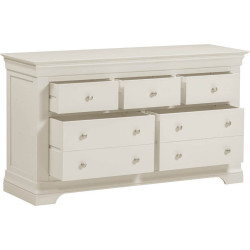 Bordeaux 3 Plus 2 Drawer Chest Pebble Grey Fully Assembled - Home Divine