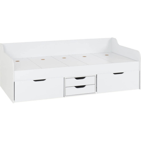 Dante Single Day Bed White side