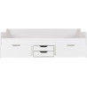 Dante Single Day Bed White drawers