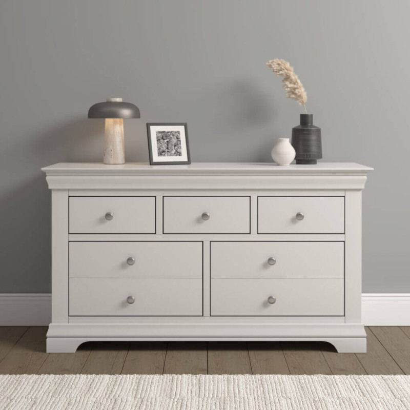 Bordeaux 3 Plus 2 Drawer Chest Ivory