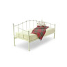 Paris Small Single Metal Day Bed Ivory