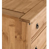 Corona 4 Drawer Chest Distressed Waxed Pine - Home Divine