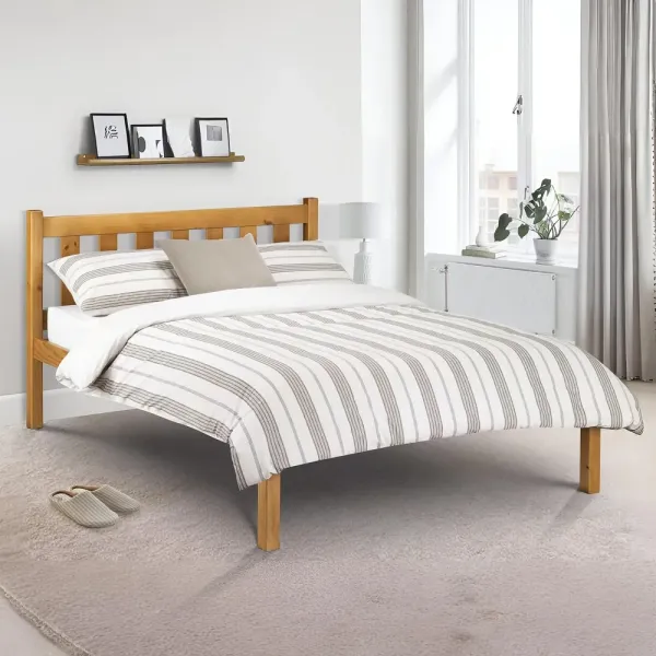 Poppy Solid Pine Wooden Bed Frame - Quality Crafted Furniture by Home Divine