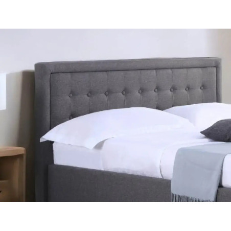 Houston Fabric Ottoman	Bed Frame Grey headboard design