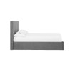 Smoked Fabric Ottoman Bed Frame Grey side
