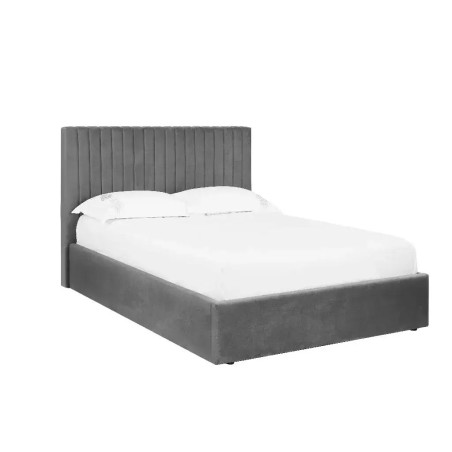 Smoked Fabric Ottoman Bed Frame Grey main