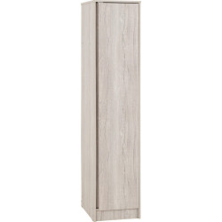 Malvern 1 Door Wardrobe Urban Snow side view