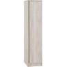 Malvern 1 Door Wardrobe Urban Snow side view