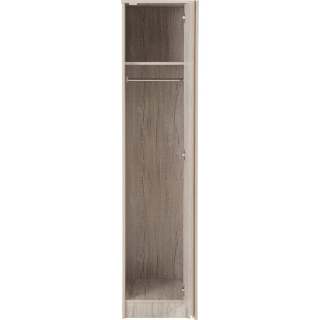 Malvern 1 Door Wardrobe Urban Snow edge view