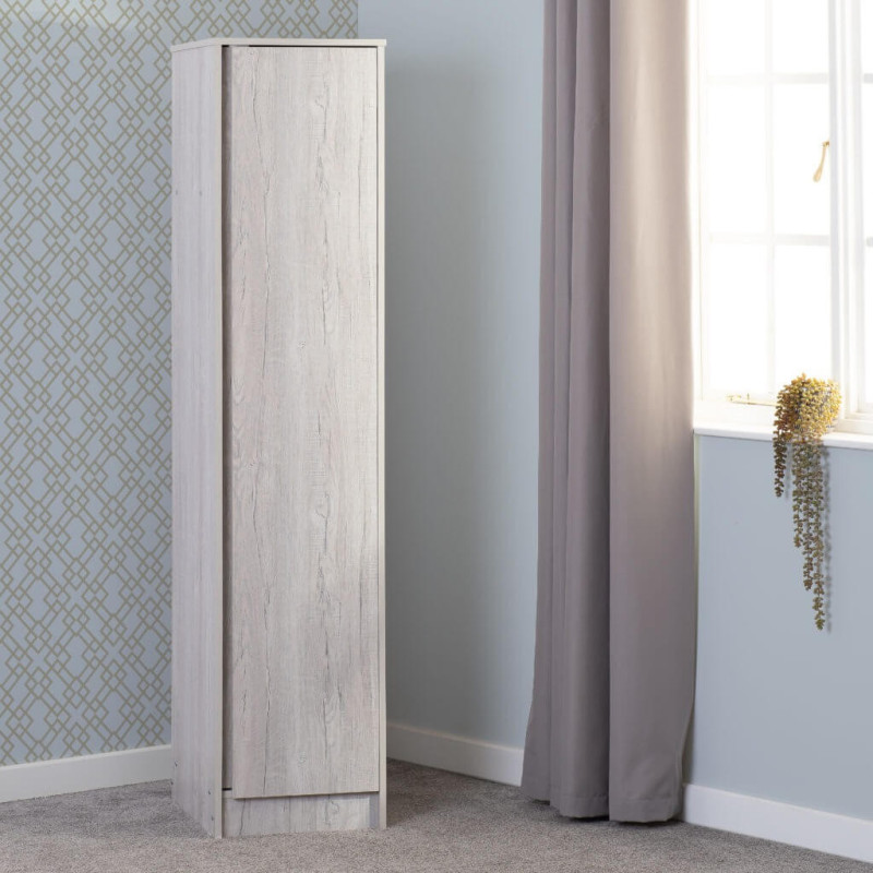 Malvern 1 Door Wardrobe Urban Snow main