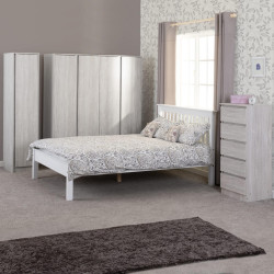Malvern 4 Door Wardrobe Urban Snow bedroom view