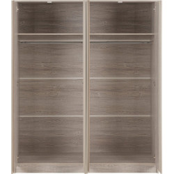 Malvern 4 Door Wardrobe Urban Snow opened