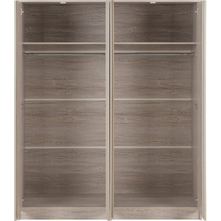 Malvern 4 Door Wardrobe Urban Snow opened