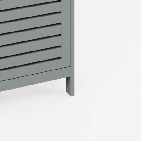 Bergen Three Tier Shoe Cabinet grey bottom tier