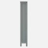 Bergen Three Tier Shoe Cabinet grey side view
