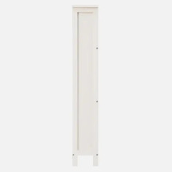 Bergen Three Tier Shoe Cabinet white side