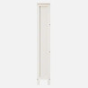 Bergen Three Tier Shoe Cabinet white side