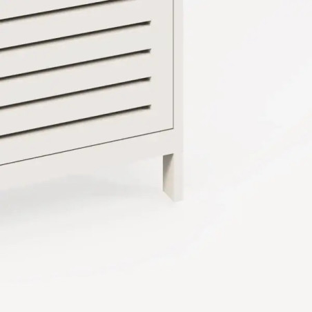 Bergen Three Tier Shoe Cabinet white bottom tier