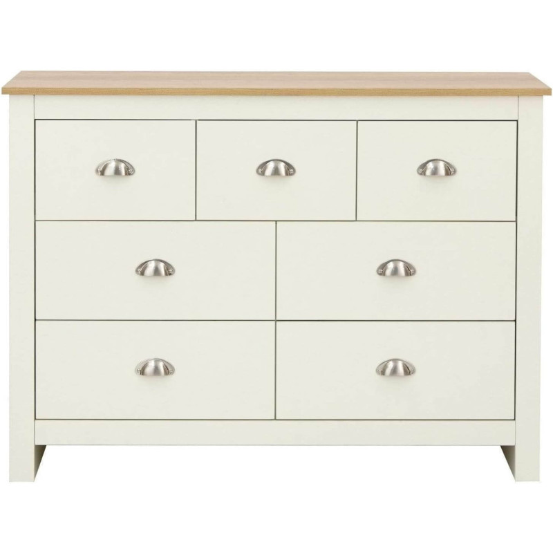 Lancaster 7 Drawer Merchant Chest cream