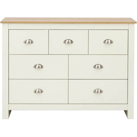 Lancaster 7 Drawer Merchant Chest cream