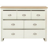 Lancaster 7 Drawer Merchant Chest cream opened