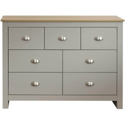 Lancaster 7 Drawer Merchant Chest grey front