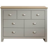 Lancaster 7 Drawer Merchant Chest grey front