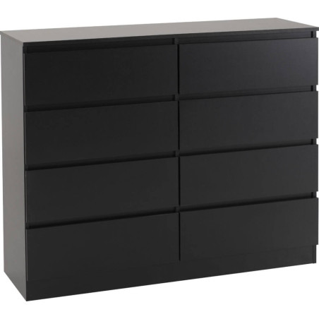 Malvern 8 Drawer Chest black