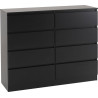 Malvern 8 Drawer Chest black