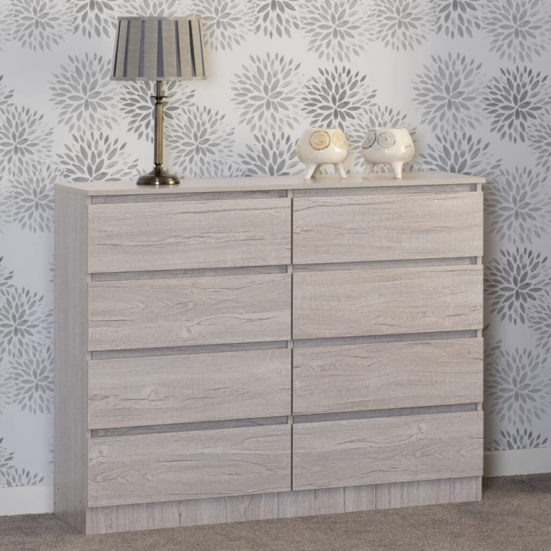 Malvern 8 Drawer Chest urban snow main