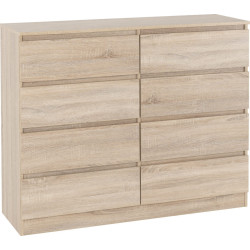 Malvern 8 Drawer Chest Sonoma oak effect